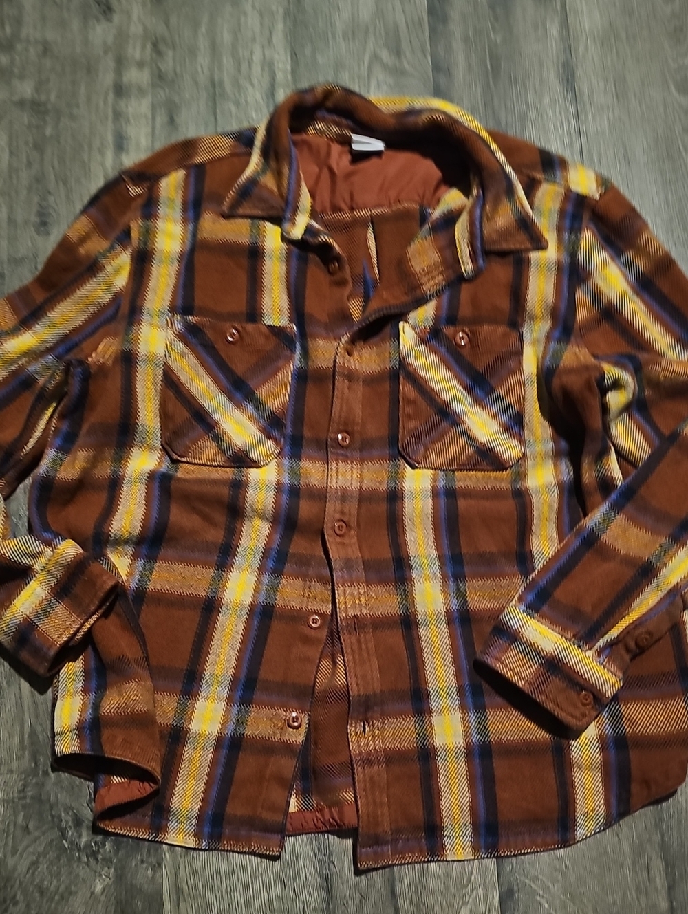 The North Face Brown Plaid Shirt Jacket  Plaid Men Xxlarge